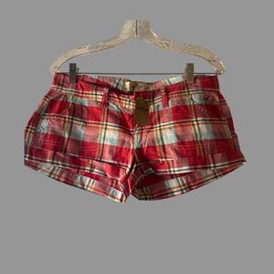 Hollister Plaid SoCal Stretch Shorts – Size 5 (W27) – NWT